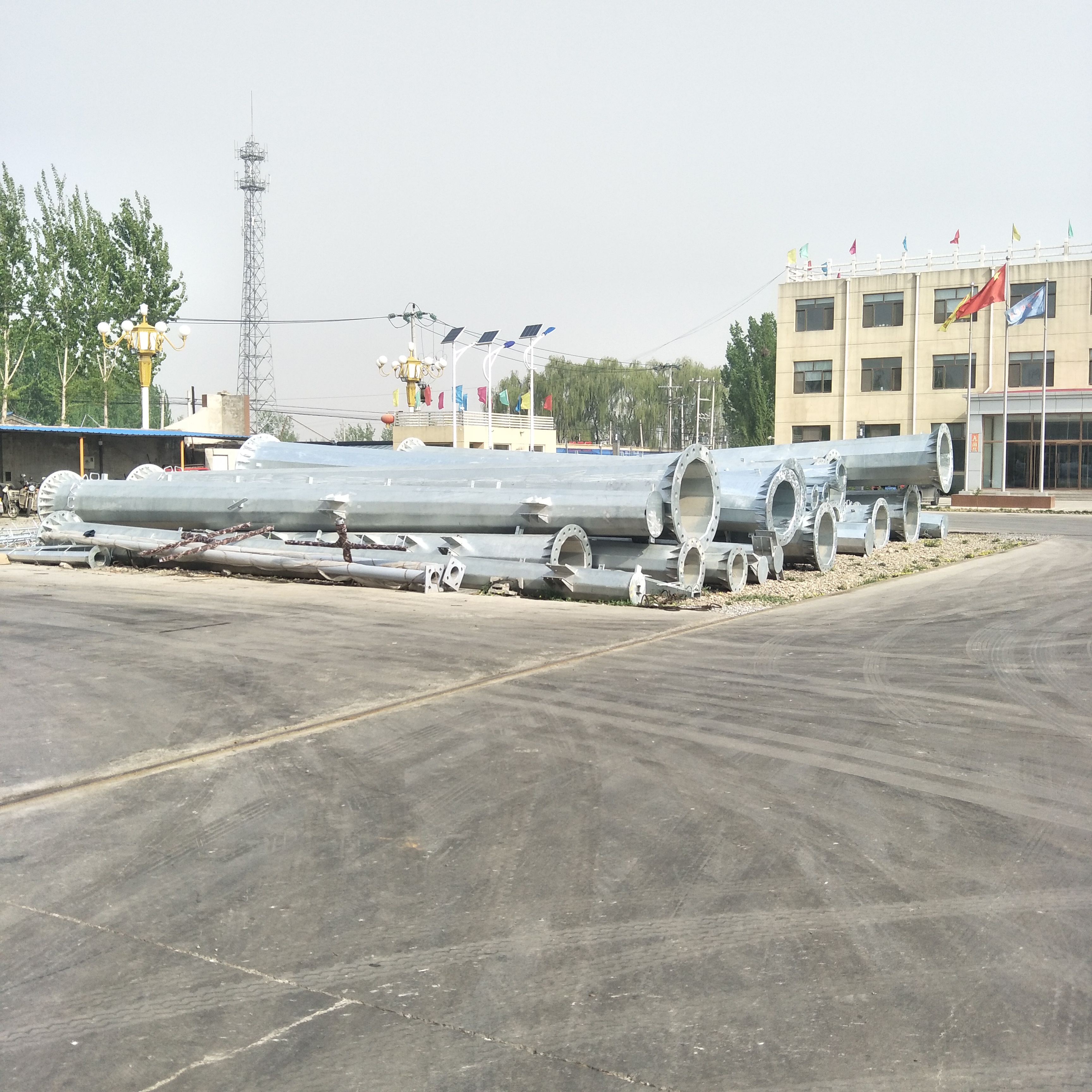 吉林省 35kv单回路终端钢杆 霸州市益瑞钢杆批发图片