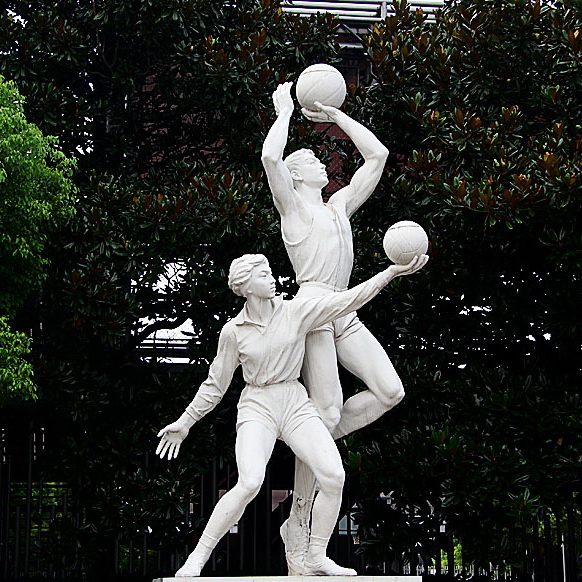 杭州打篮球雕塑体育运动雕塑校园小品户外景观雕塑体育人物雕塑图片