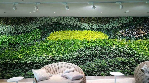 保定市仿真植物墙草坪绿植墙厂家仿真植物墙草坪绿植墙绿色墙面假花塑料花艺创意背景形象墙装饰