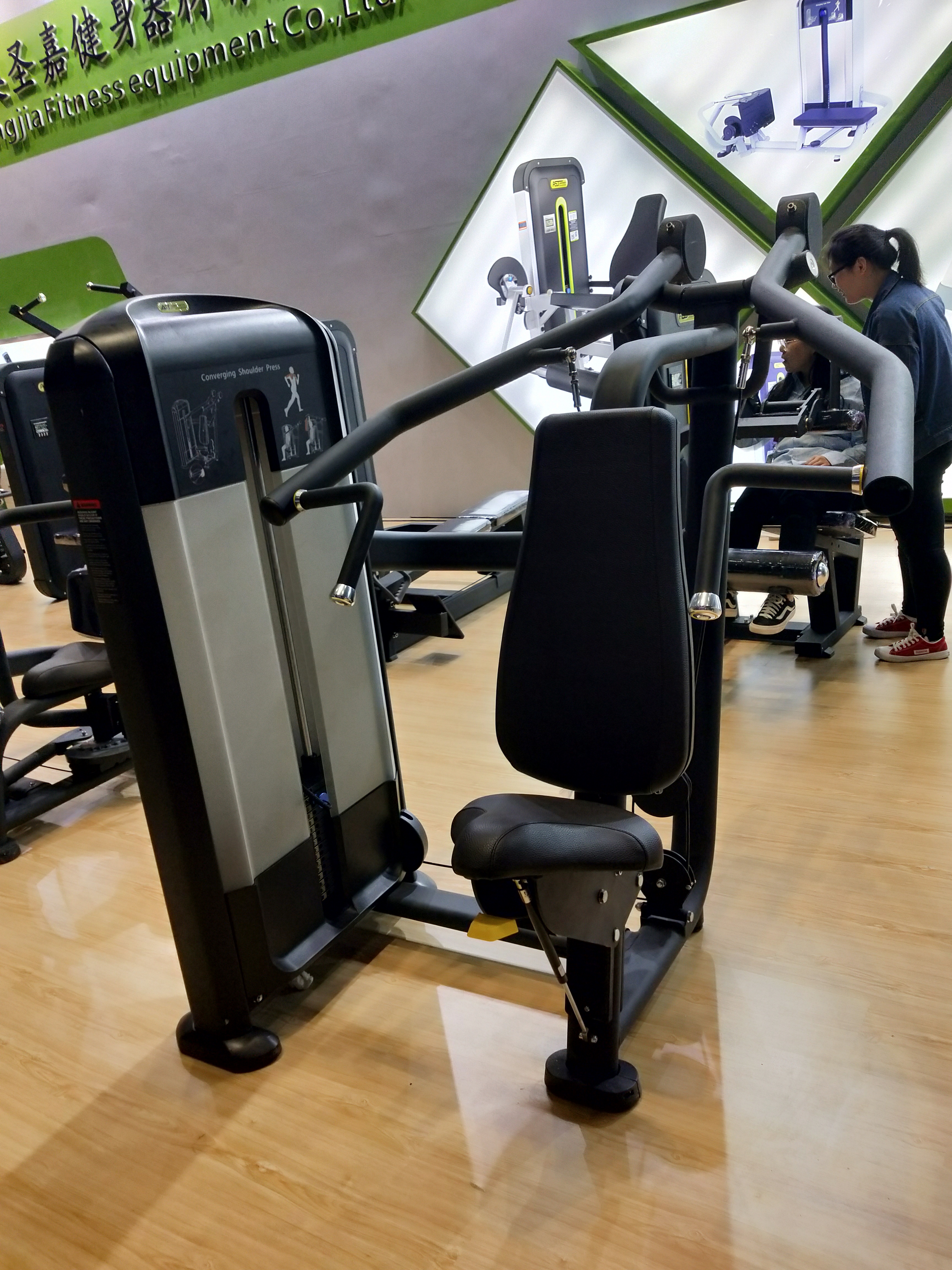 健身器材商用坐姿推胸训练器坐式推胸多功能综合训练器健身房运动 坐式蹬腿训练器