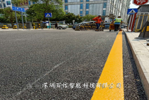 深圳停车场划线 交通标线 热熔划线 道路划线 小区划线