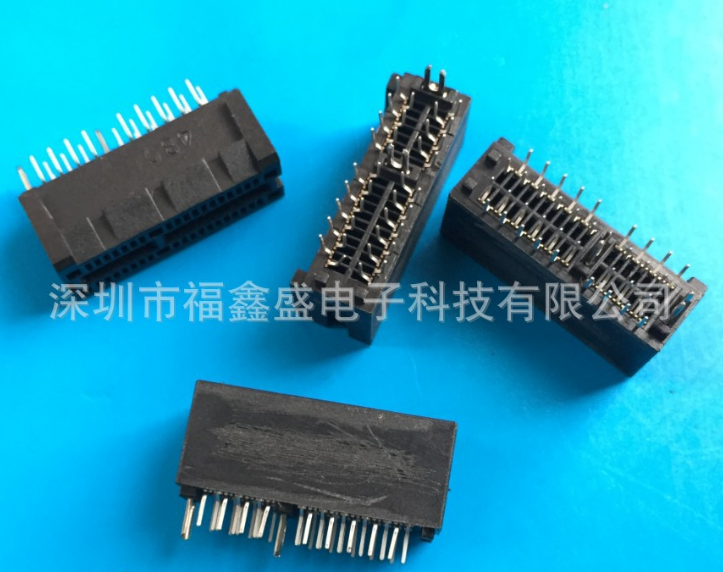 供应MINI PCIE 双排 四排 180度直插 贴片插座52P/36P/64P 连接器