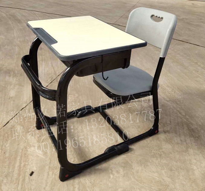 河南学校教室辅导班培训班读书升降型单人双人课桌椅