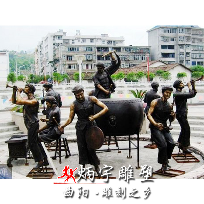 乐队表演雕塑铸铜雕塑厂家定制批发