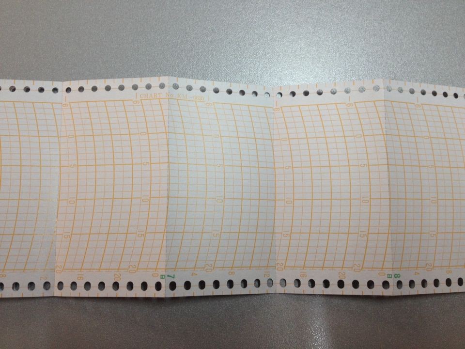 浙江低温冰箱记录纸RP-G06 MTR-G06l圆形打印纸 温度记录卡纸图片