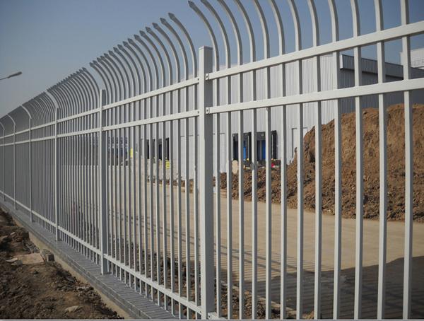 工厂锌钢防爬护栏围墙栏杆