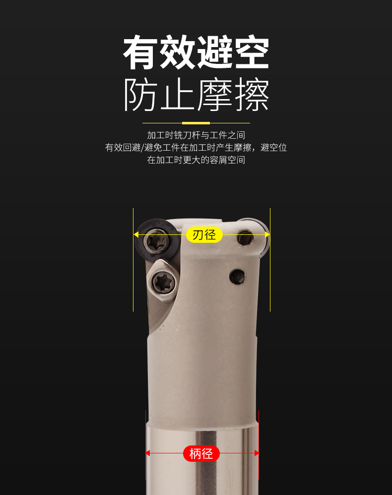 深圳铭阳 EMR C25-5R30-150 数控圆鼻立铣刀杆