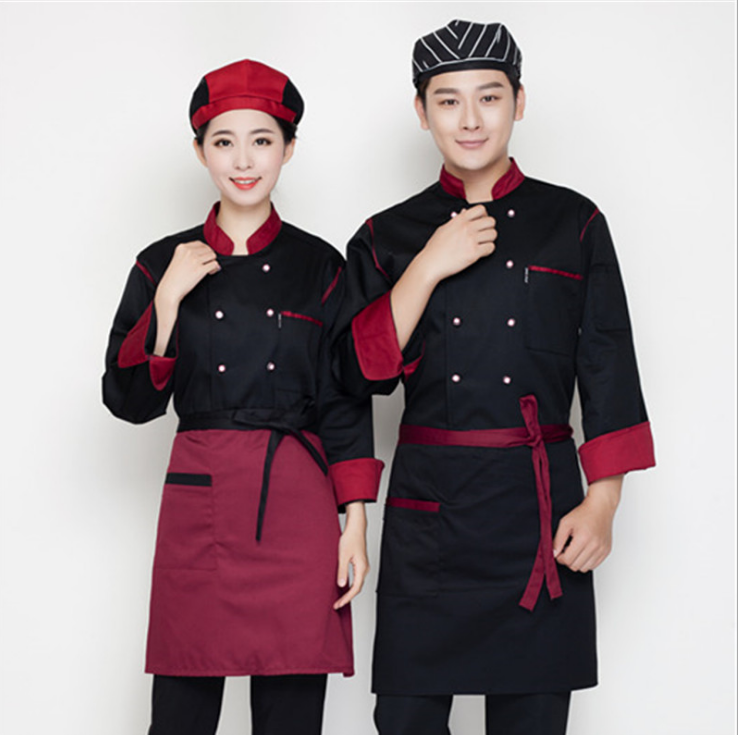 酒店厨师服专业工作服生产厂家 厨师服定做 酒店厨师服
