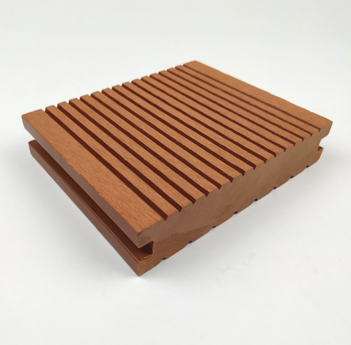 厂家直销 木塑实心地板 140x30 耐磨耐压承重强 PE塑木实心地板