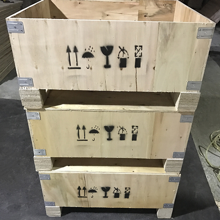 定制各尺寸的钢带木箱  钢带木箱 特种设备箱
