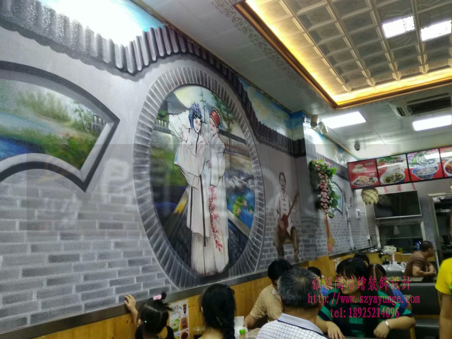 福州工程装饰手绘壁画墙绘3d彩绘，酒店餐厅办公室学校商场墙体彩绘壁画