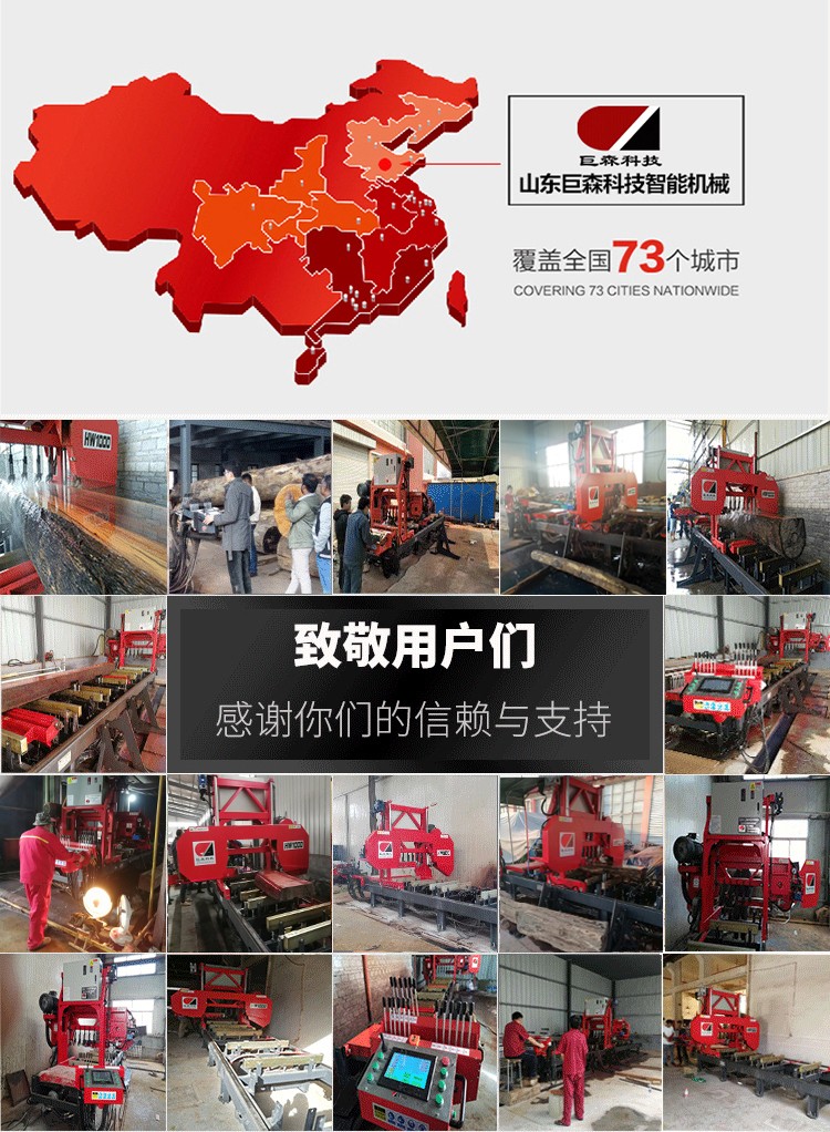 山东淄博龙门锯流水线厂家直销价格 巨森自动化机械