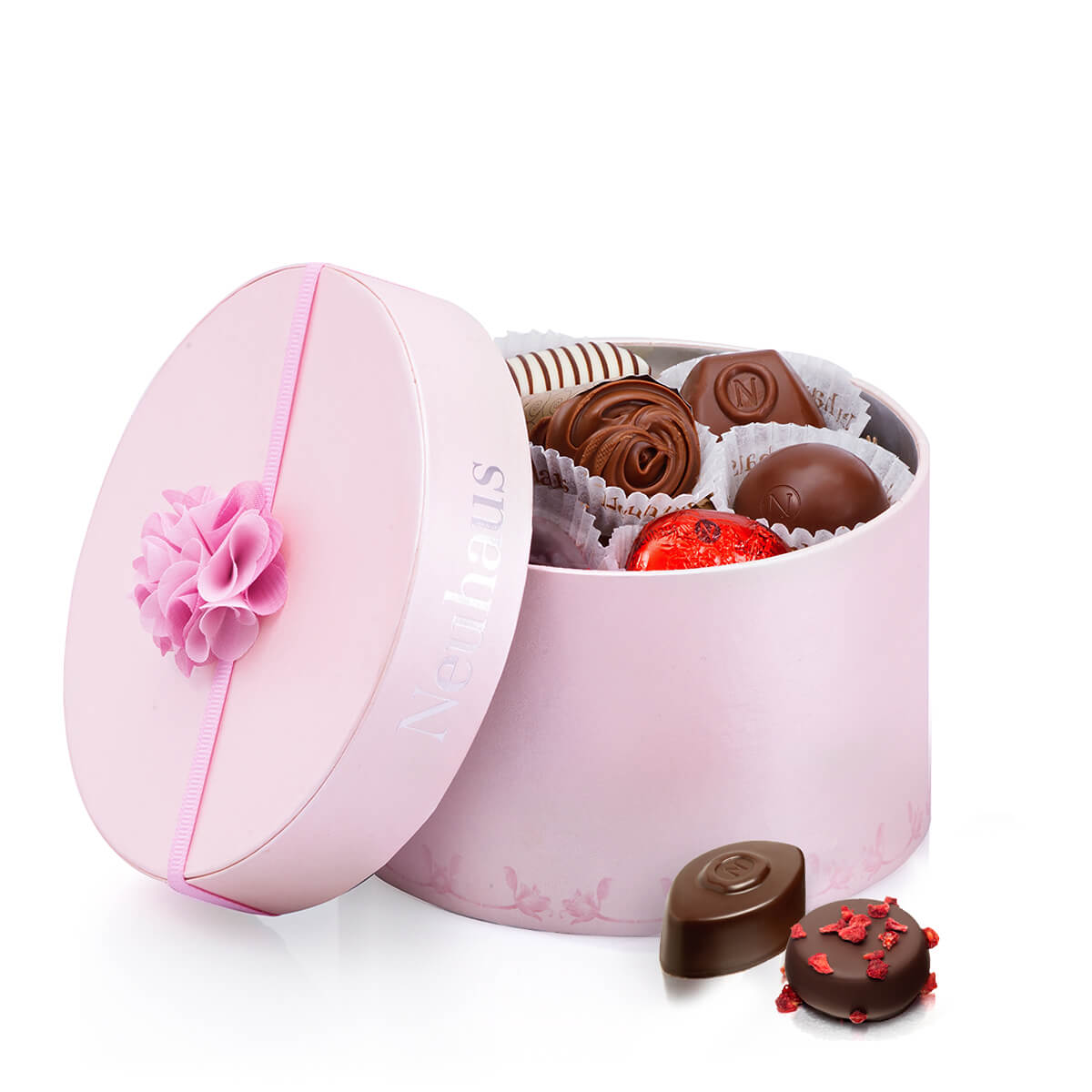 粉色巧克力盒圆形巧克力盒定制批发