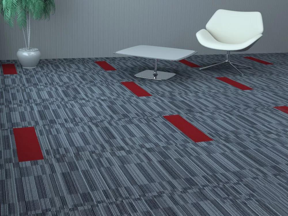 办公室 尼龙阻燃防滑地毯隔音拼块方块地毯PVC底工厂批 办公地毯