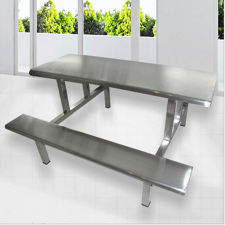 康胜供应不锈钢食堂餐桌 食堂不锈钢餐桌椅 不锈钢食堂餐桌尺寸