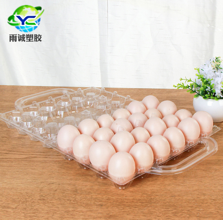 现货直发 PVC吸塑包装塑料 土鸡蛋蛋托 蛋壳盒子 24枚手提鸡蛋托