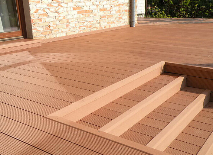 塑木地板-户外地板-室外木塑地板厂家-防水栈道地板
