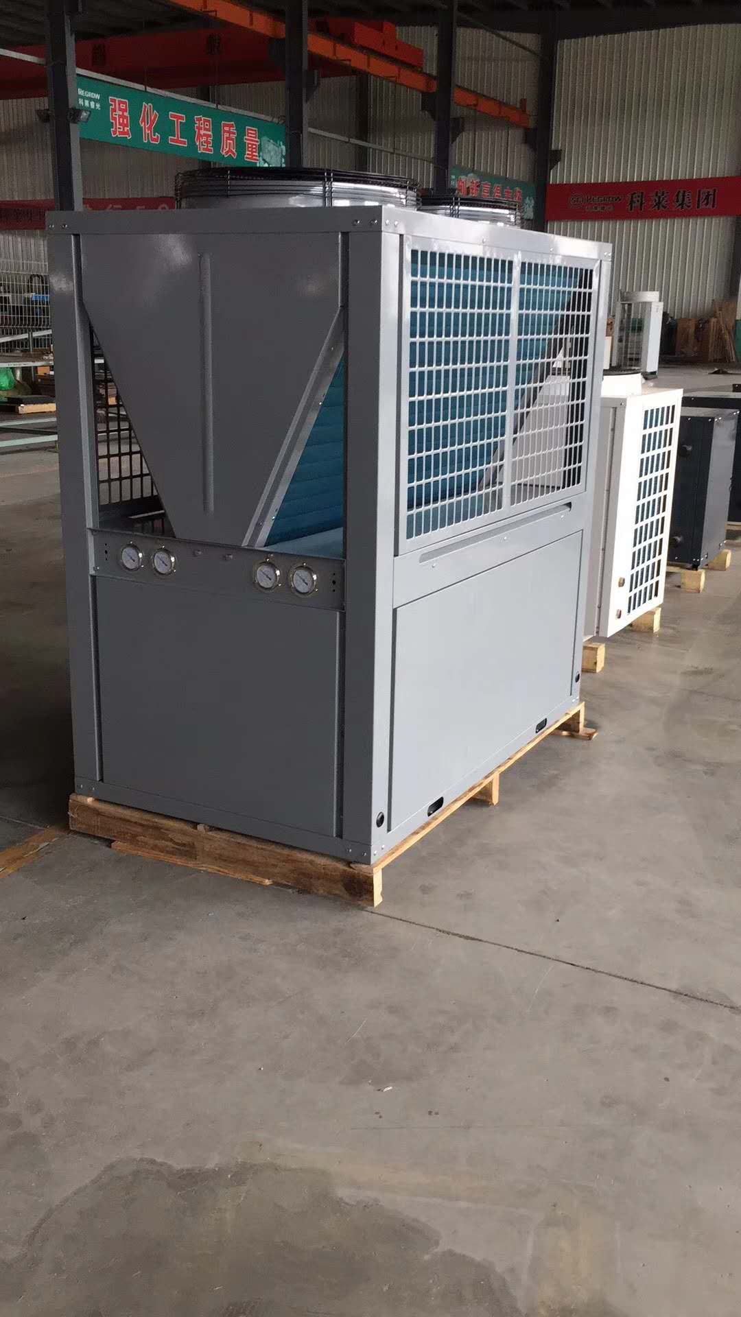 地源热泵空气源热泵 套管式换热器山东纳新空调设备有限公司