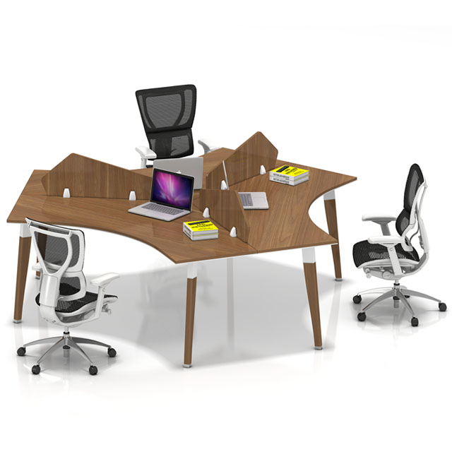 厂家直销职员办公桌简约现代办公家具工作位卡位员工办公桌椅组合BS-0014