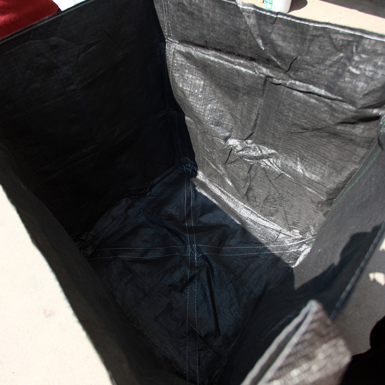 嘉兴全新黑色 平底吨袋吨包集装袋太空袋包编织蛇皮袋1-1.5T吨图片