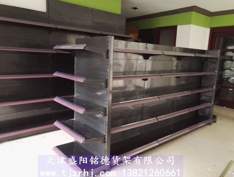 天津超市货架便利店商超连锁钢木超市货架孕婴店货架