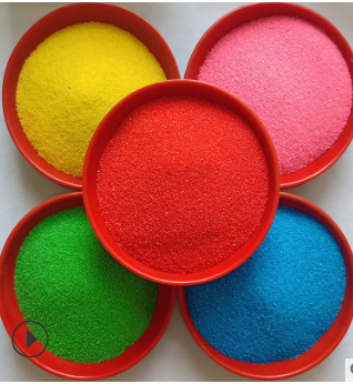 彩色沙子厂家直销 沙画彩砂儿童玩具用彩色沙 彩色沙子供应