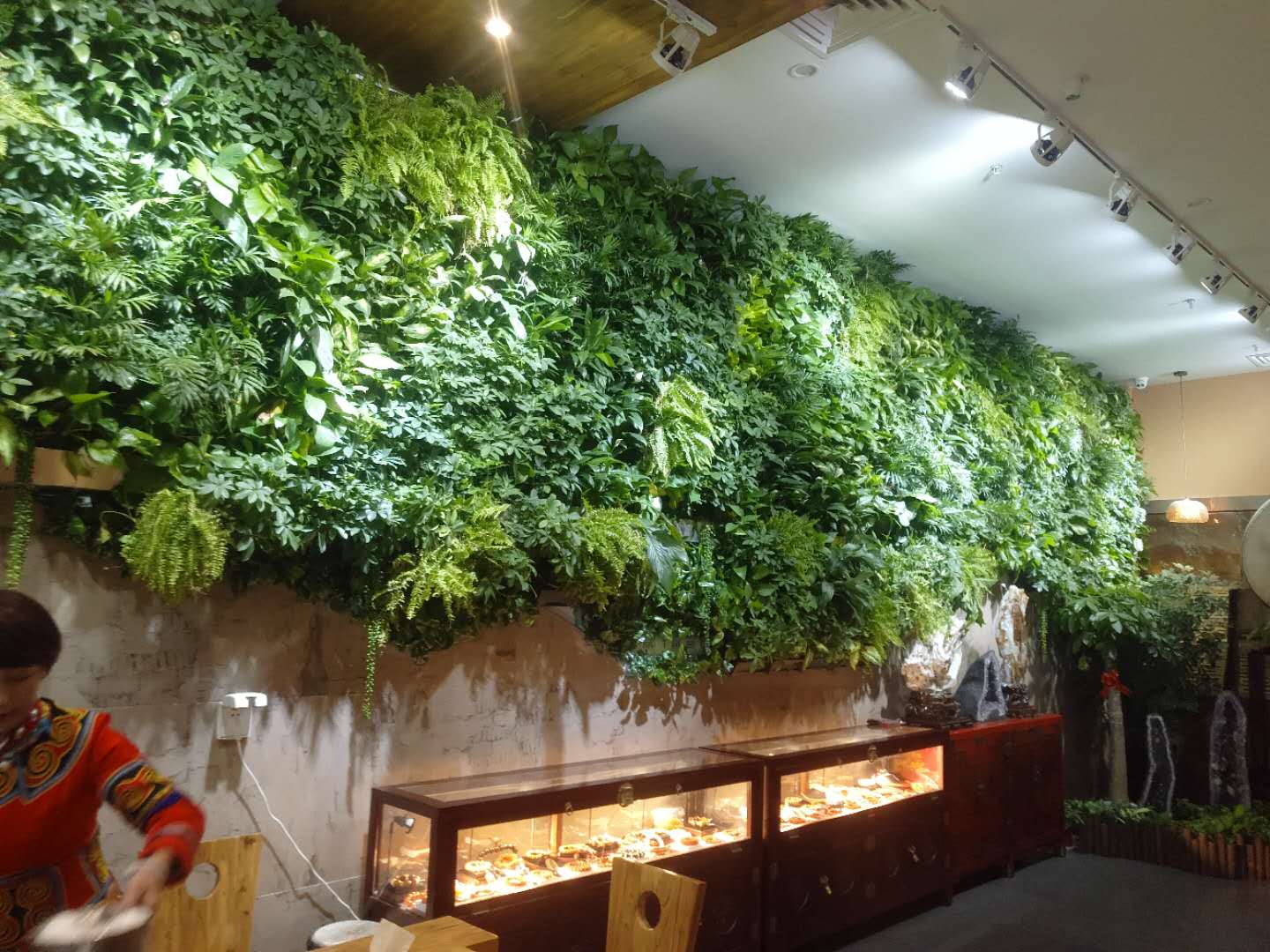 餐吧植物墙，餐厅墙，植物墙价格，室内植物墙【北京领越园林绿化有限公司】