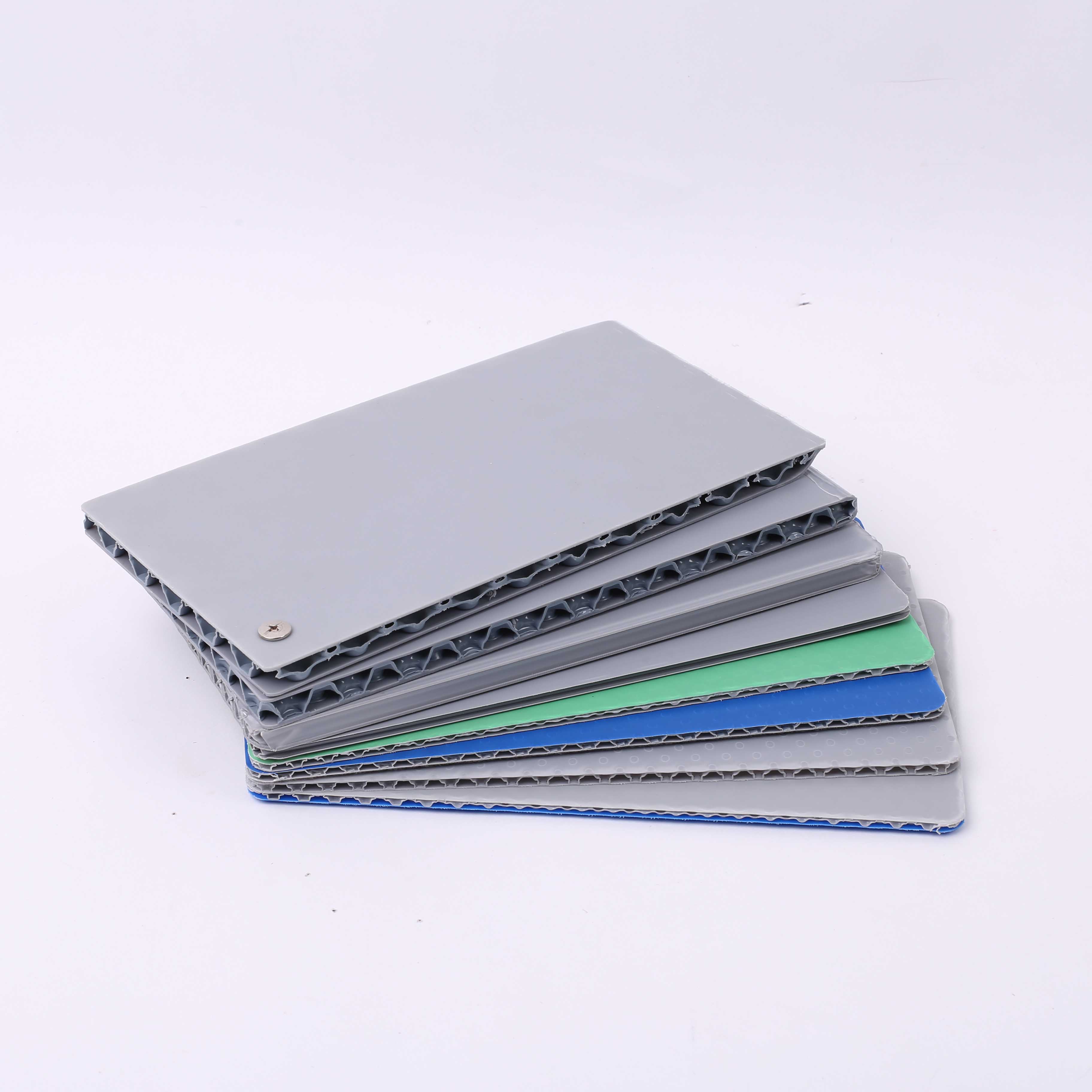 蜂窝塑料彩色板 厂家万通板UV印刷广告板优质 PP塑料蜂窝板隔板蜂巢板垫板图片