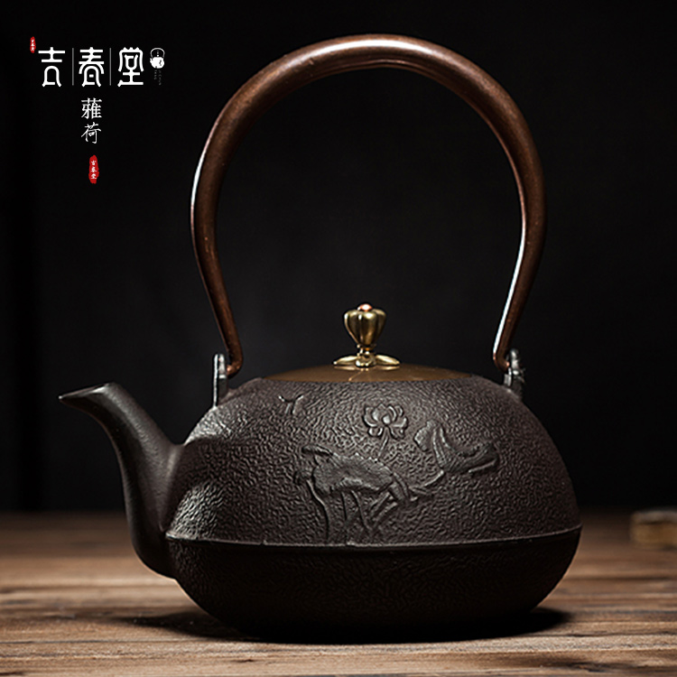 吉春堂蕥荷茶壶图铁壶图片