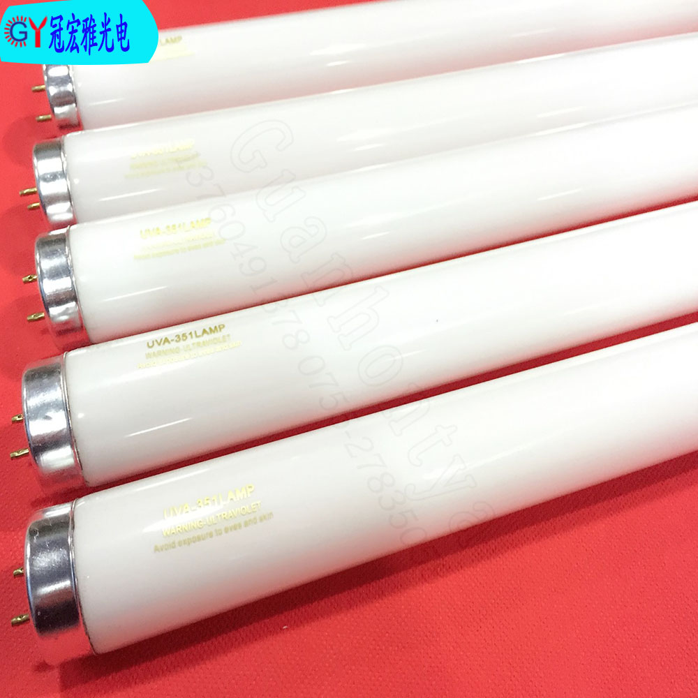 40W紫外线灯管UVA-351nm紫外老化灯管 600MM耐黄金属皮革老化灯管图片