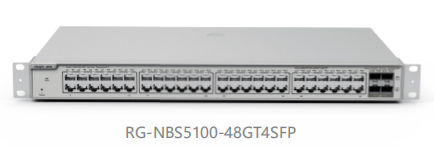 锐捷三层千兆交换机 RG-NBS5100-48GT4SFP 48个千兆电口+4个千兆光口