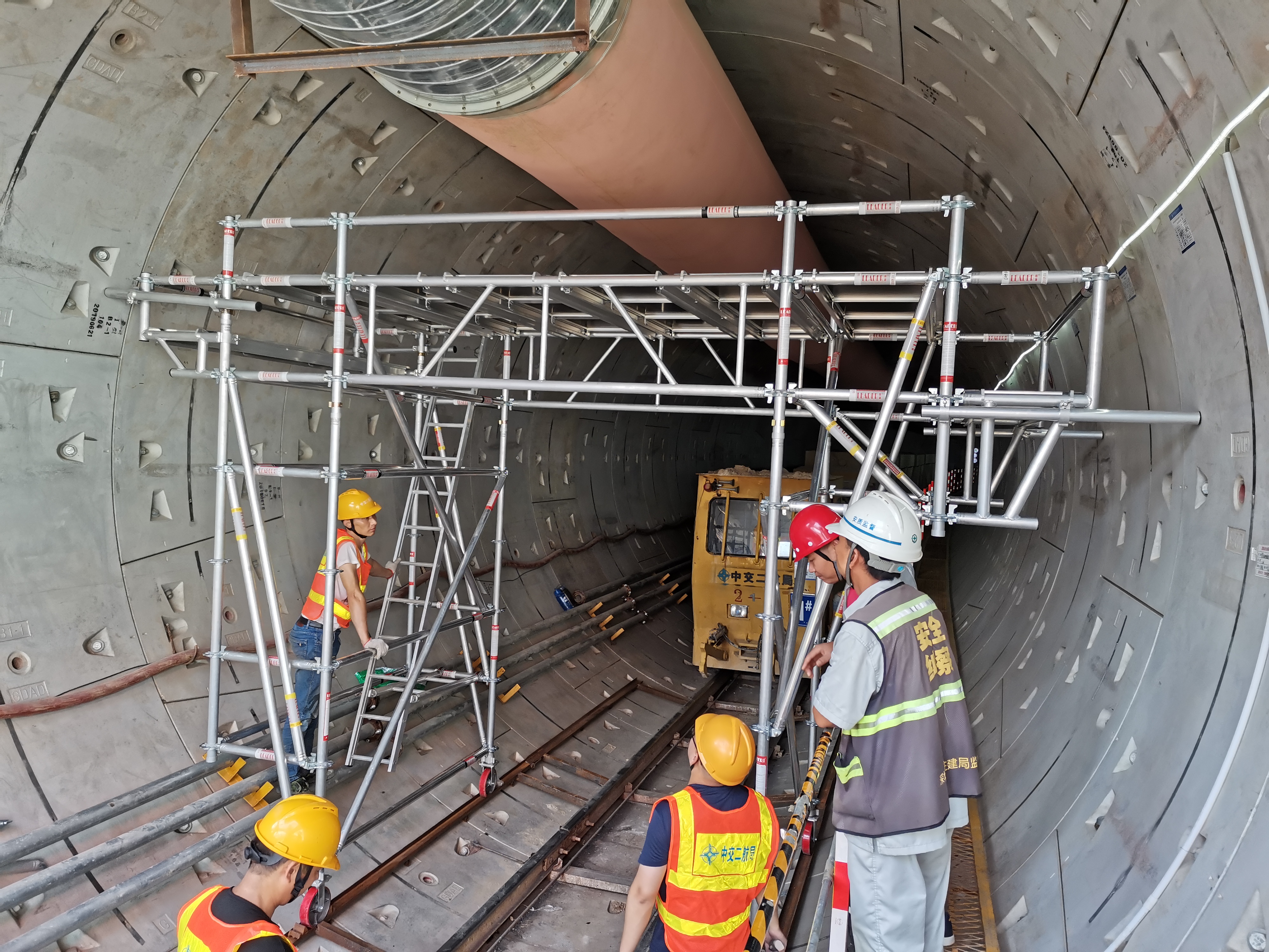 高铁 地铁隧道桥洞作业 铝合金隧道架 轻便牢固使用方便支持定制图片