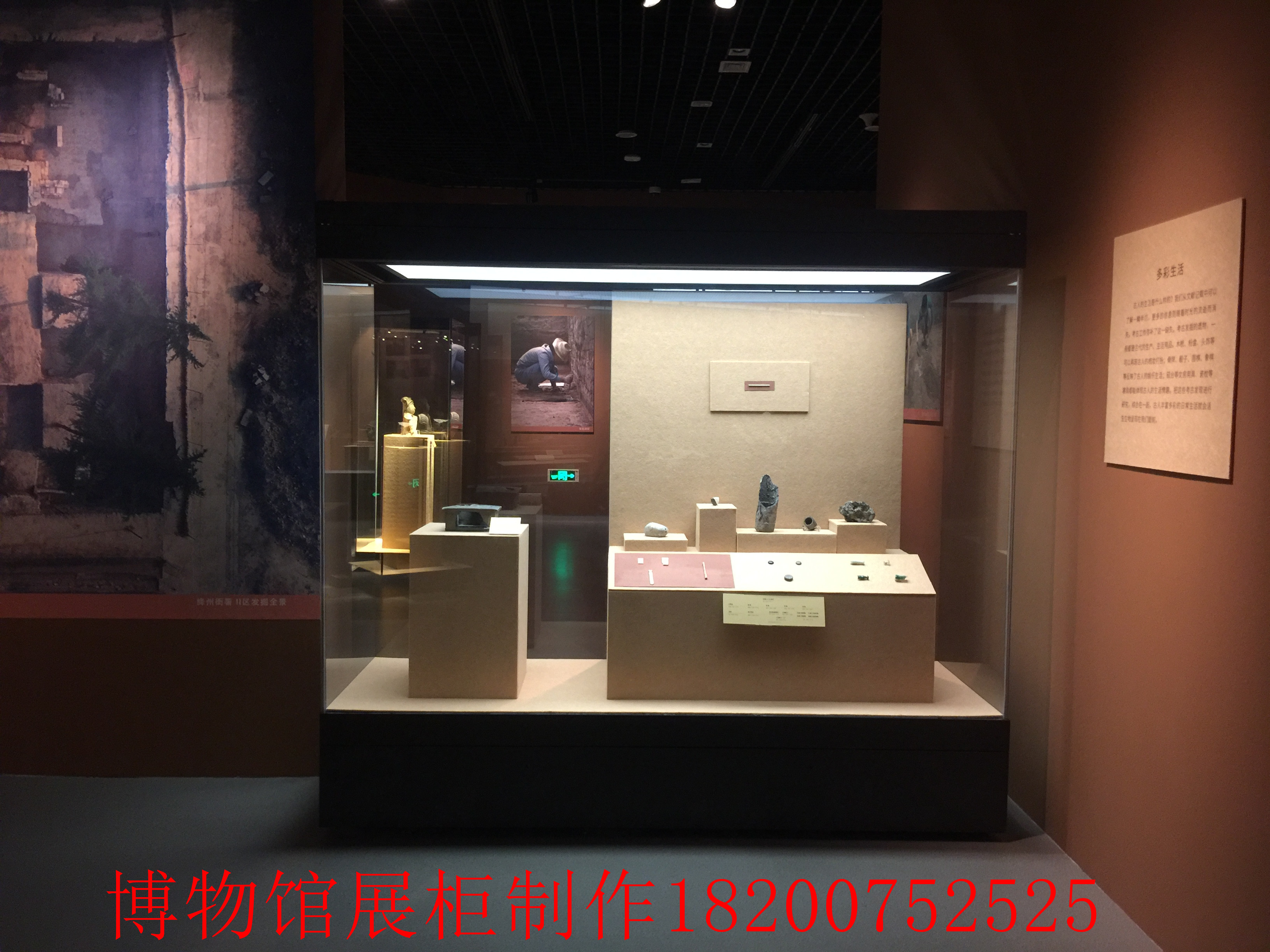 深圳博物馆展示柜厂家 文物古董瓷器展柜制作设计