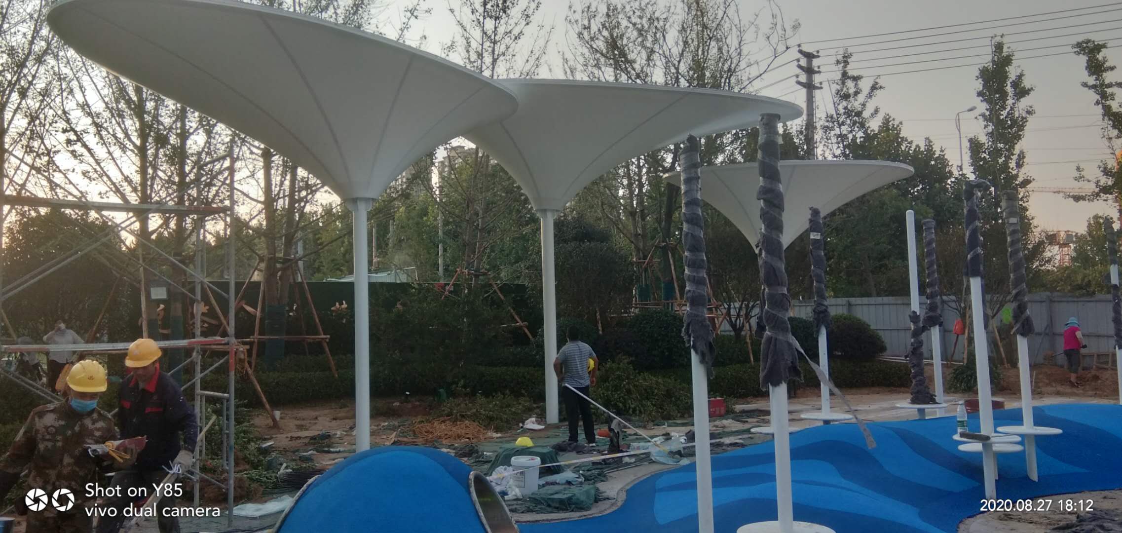 中牟景观造型伞 中牟膜结构景观造型伞