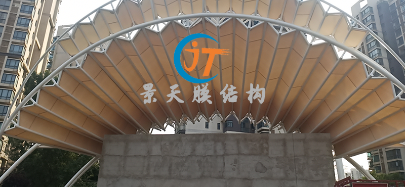郑州银行学校膜结构PTFE膜结构体育看台图片