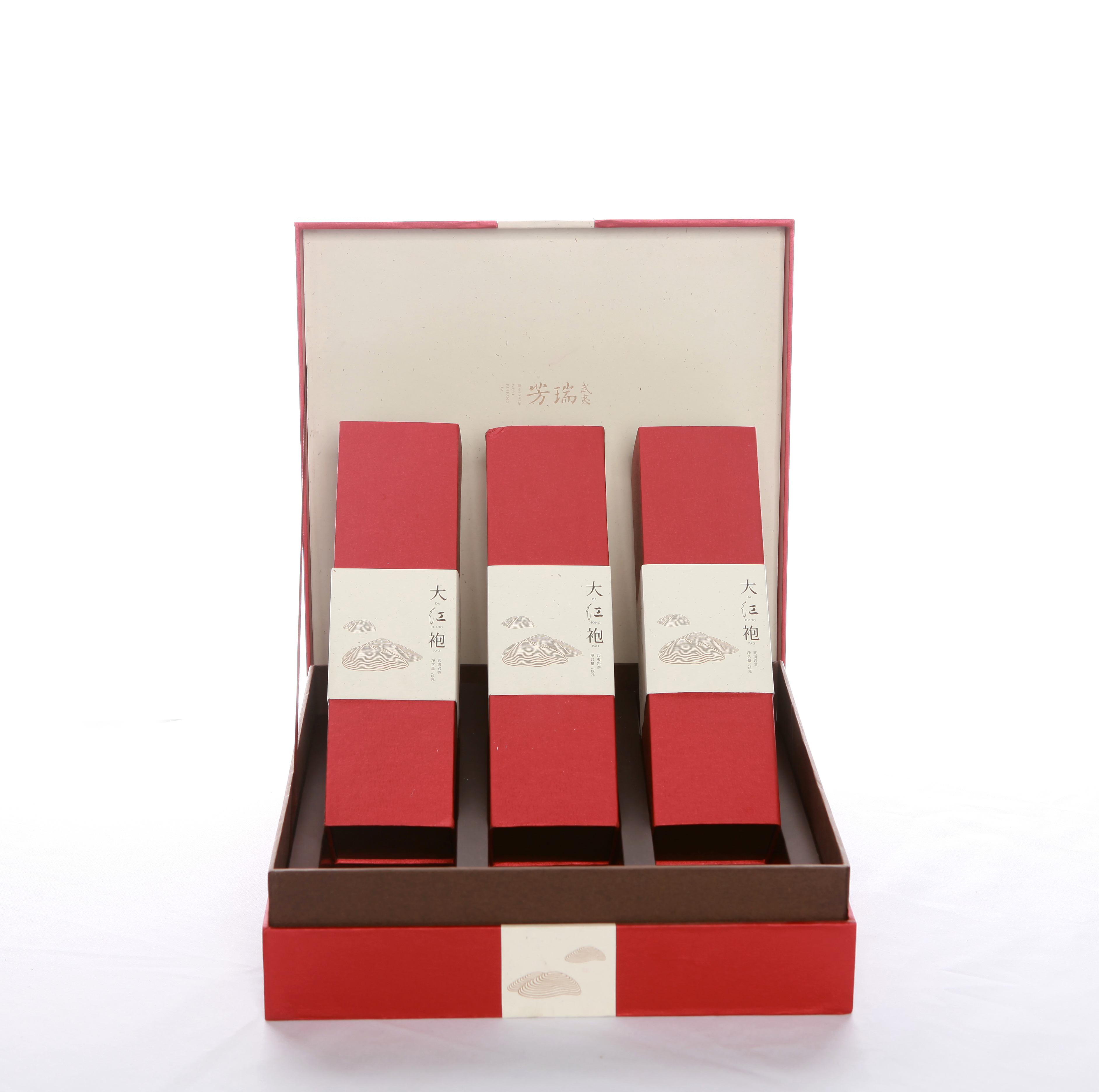 大红袍茶叶礼盒定制茶叶包装盒礼盒定制定做生产厂家图片