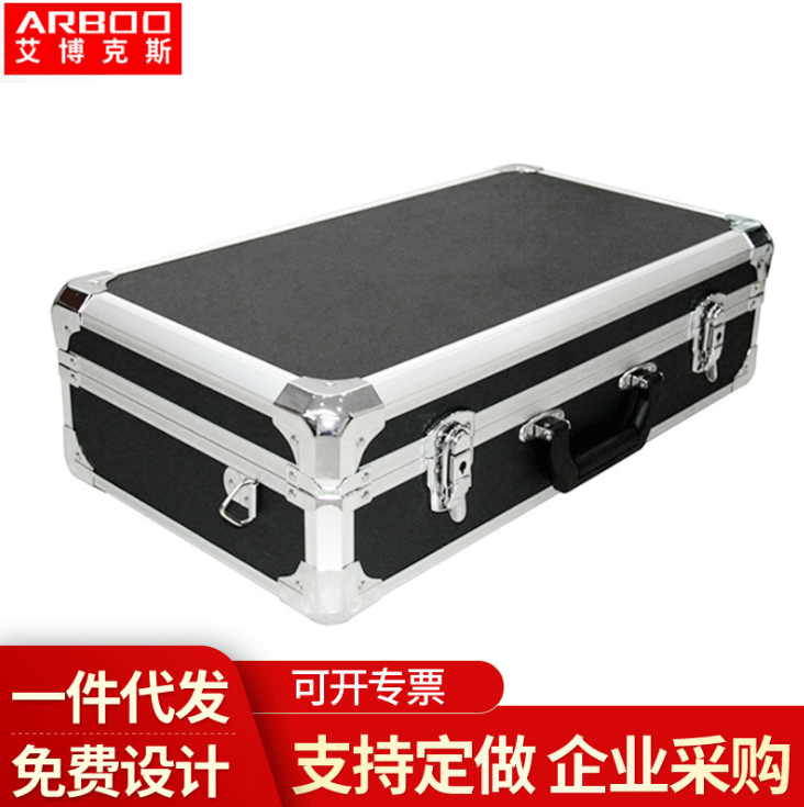 便携式拉杆手提箱 定制铝合金工具箱移动工具拉杆铝箱 手提箱