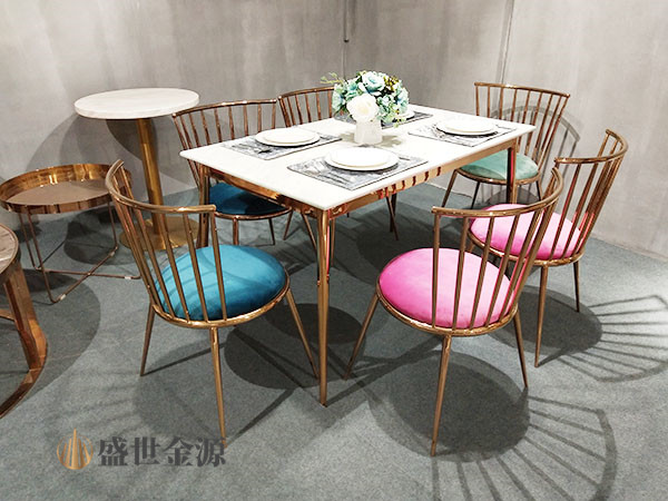 惠州厂家焊接不锈钢餐桌椅