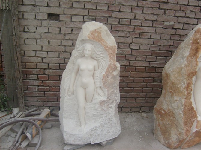 海南汉白玉石雕人像定做、批发、工厂、价钱【四川纵海汉白玉石材雕刻】