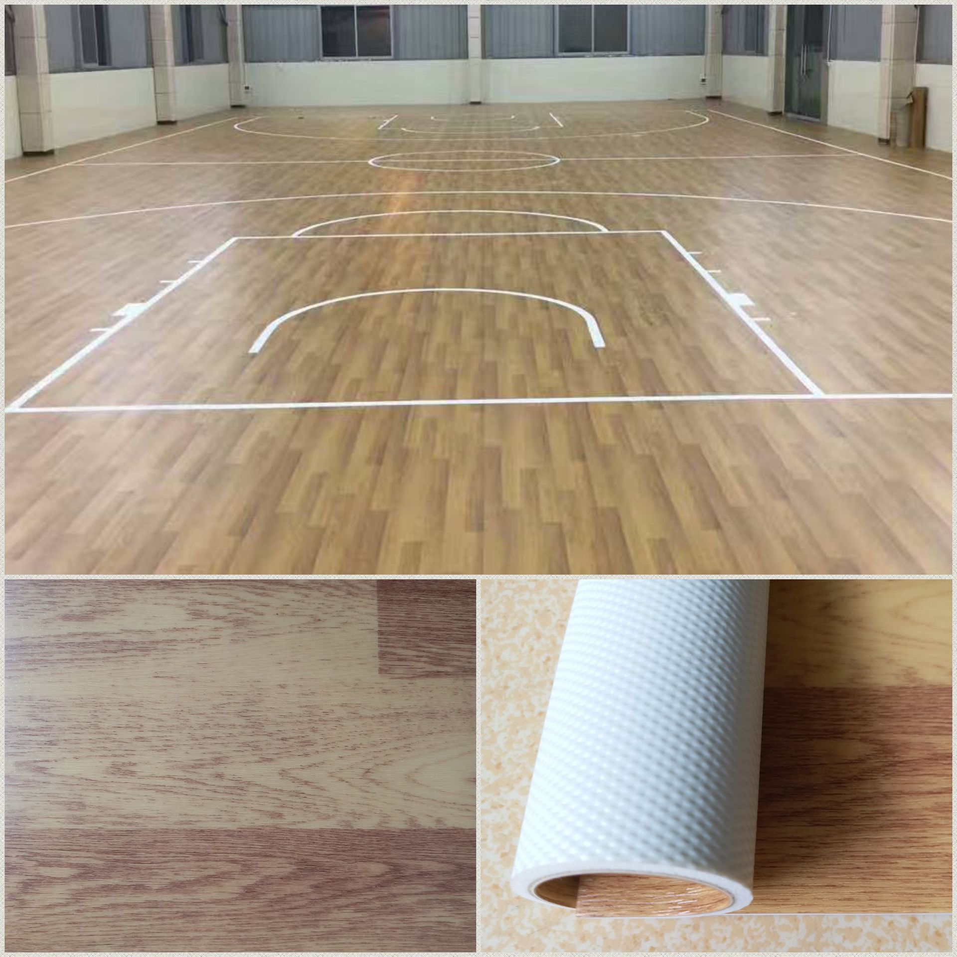 木纹PVC地板，橡木纹塑胶地板、枫木纹室内外运动地板现货供