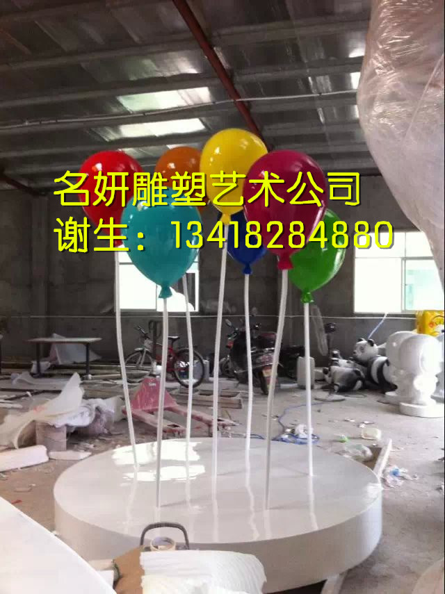 惠州市玻璃钢热气球雕塑厂家作为商场美陈装饰摆件玻璃钢热气球雕塑模型