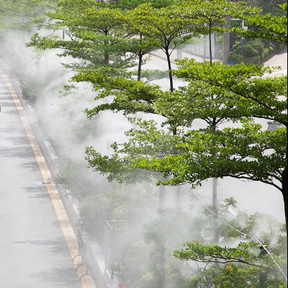 人造雾厂房加湿设备雾化系统水泵冷雾雾森主机景观喷雾高压造雾机