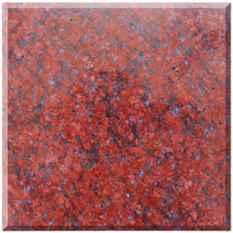 印度红花岗岩上门测量出图 红棕大理石 门槛石批发