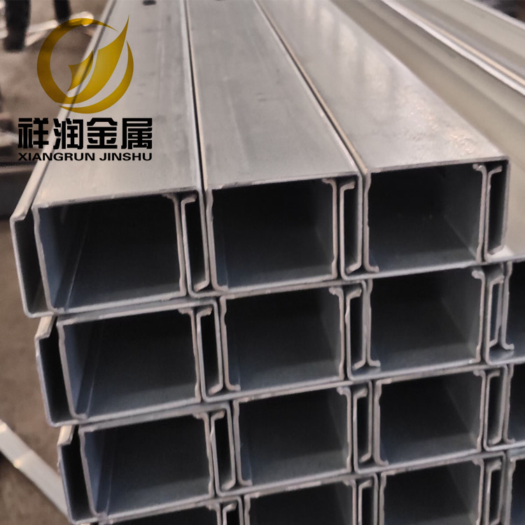 天津祥润光伏支架C型钢钢结构檩条C型钢Q235材质加工定制