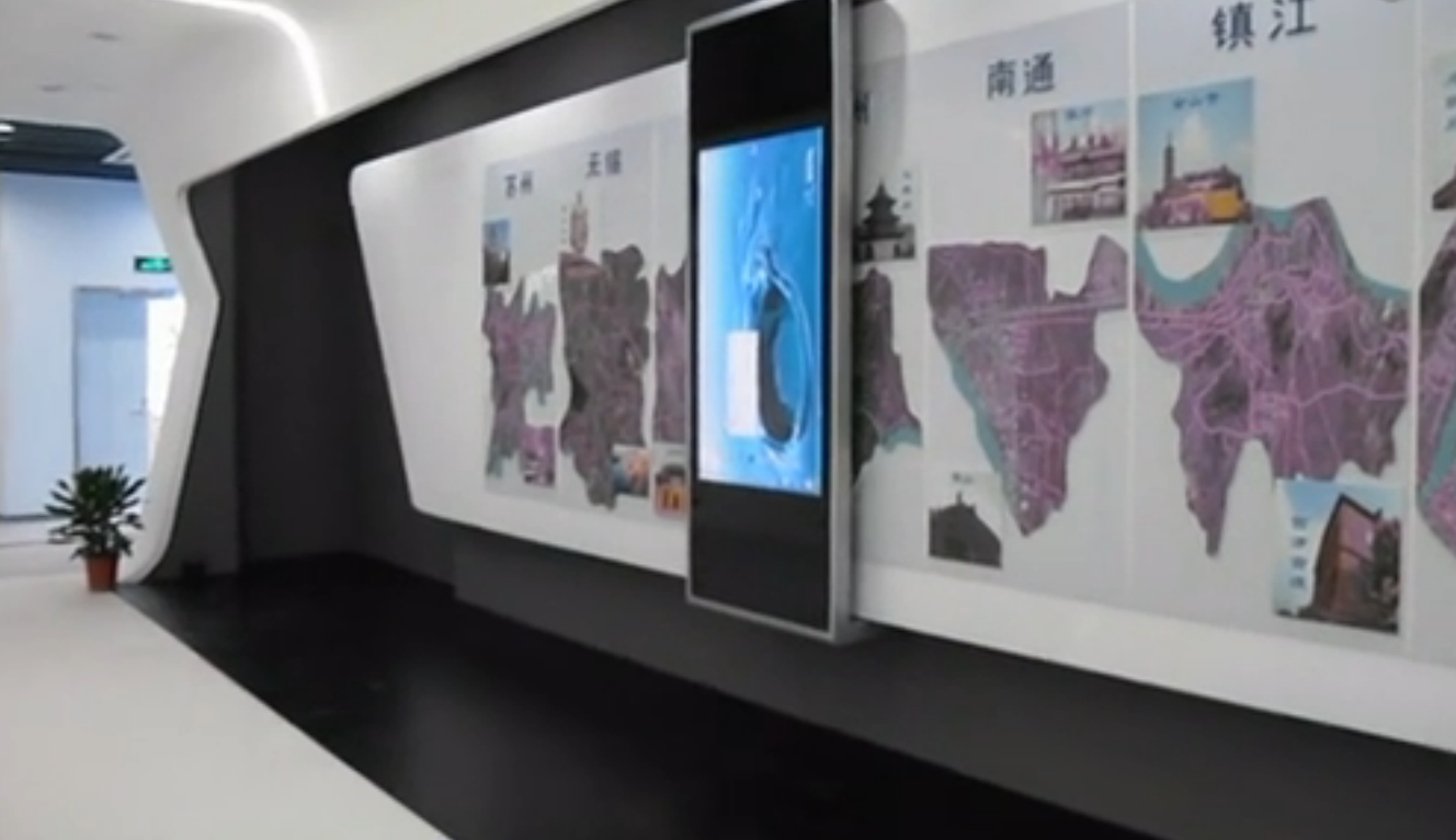 上海市移动滑轨电视厂家移动滑轨屏 移动滑轨电视 移动屏