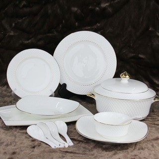 达美瓷业商务礼品骨瓷餐具 陶瓷碗盘碟套装图片