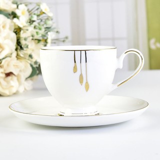 厂家骨质瓷咖啡杯  描金咖啡杯碟套装  咖啡具套装定LOGO  厂家骨质瓷咖啡杯