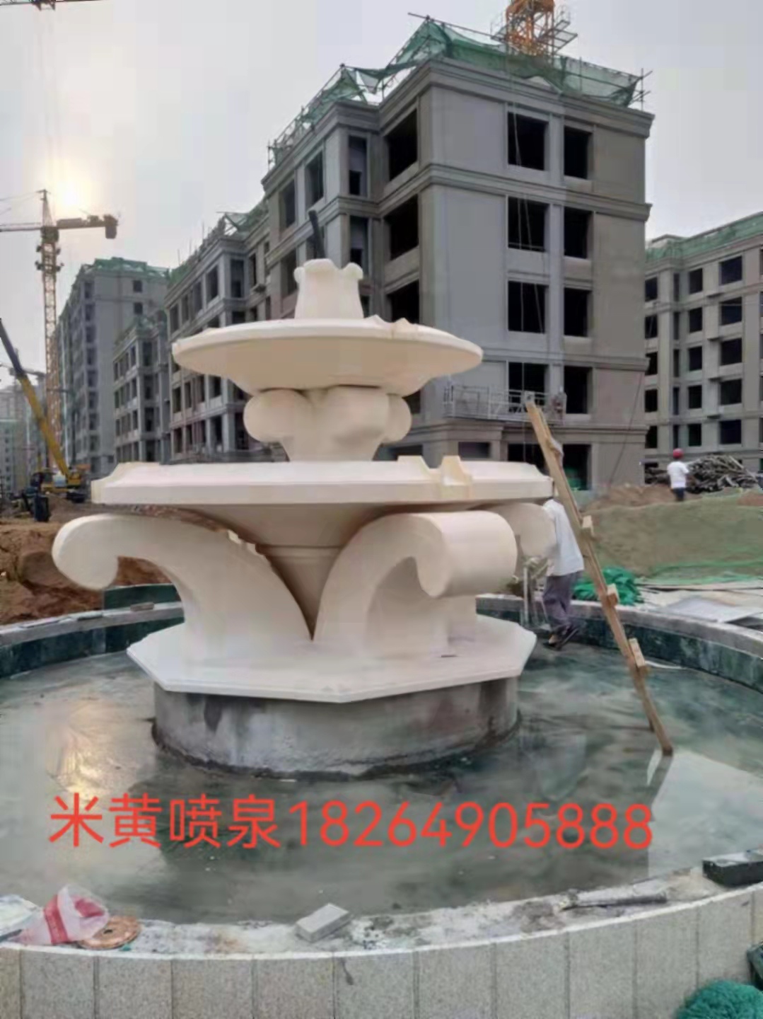 济宁市米黄喷泉厂家石雕米黄喷泉厂家