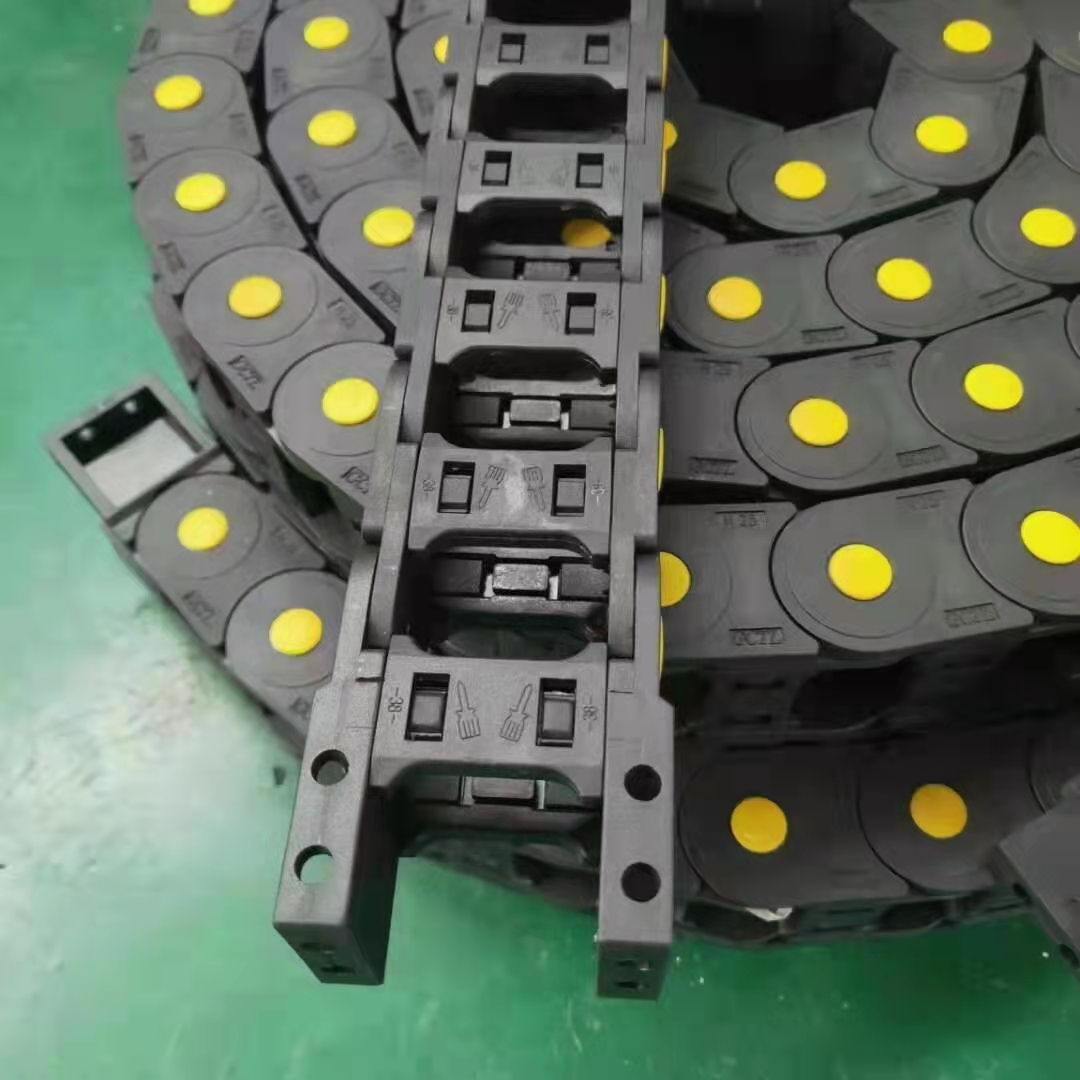 塑料拖链尼龙式坦克链电线保护链桥式拖链生产厂家