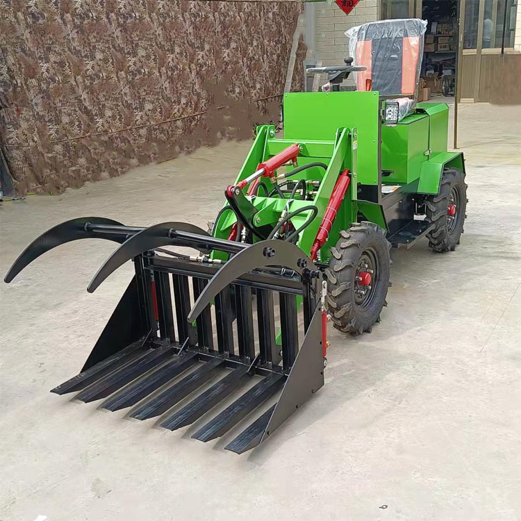 山东小型电动铲车装载机养殖农用抓木机建筑工地用推土机图片